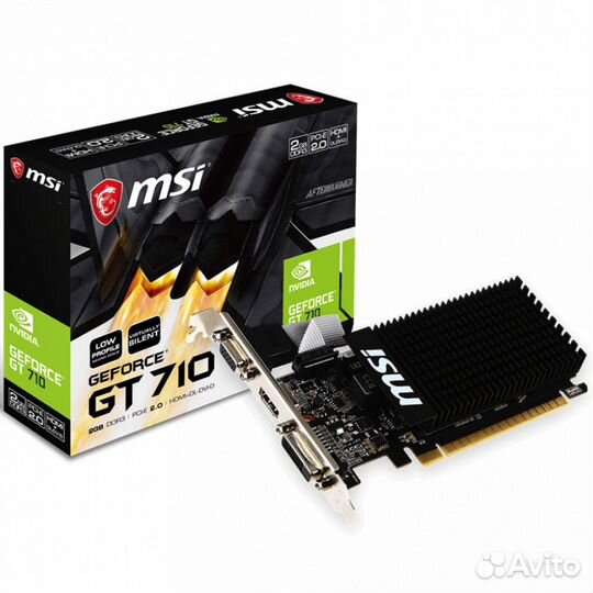 Видеокарта MSI GT 710 2GD3H LP 594765