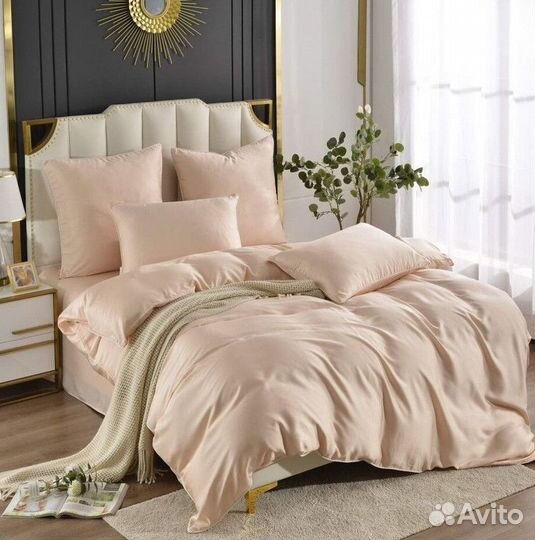 Постельное белье евро с готовым одеялом