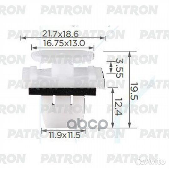 Клипса пластмассовая great wall Используется дл
