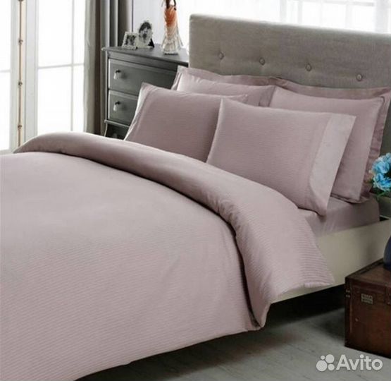 Белье постельное TAC Basic Stripe Сатин Оригинал