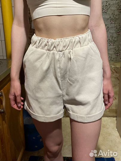 Вельветовые шорты женские