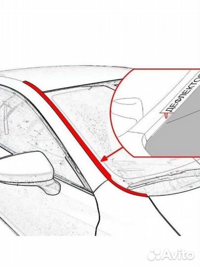 Водосток лобового стекла Hyundai Tucson III - IV