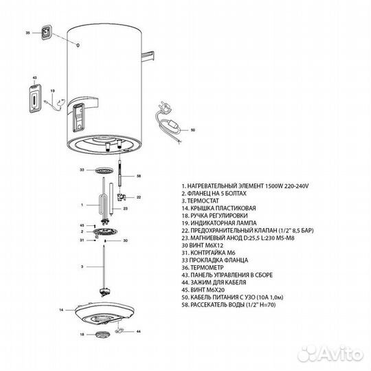 Водонагреватель Lydos R ABS 80 V Ariston