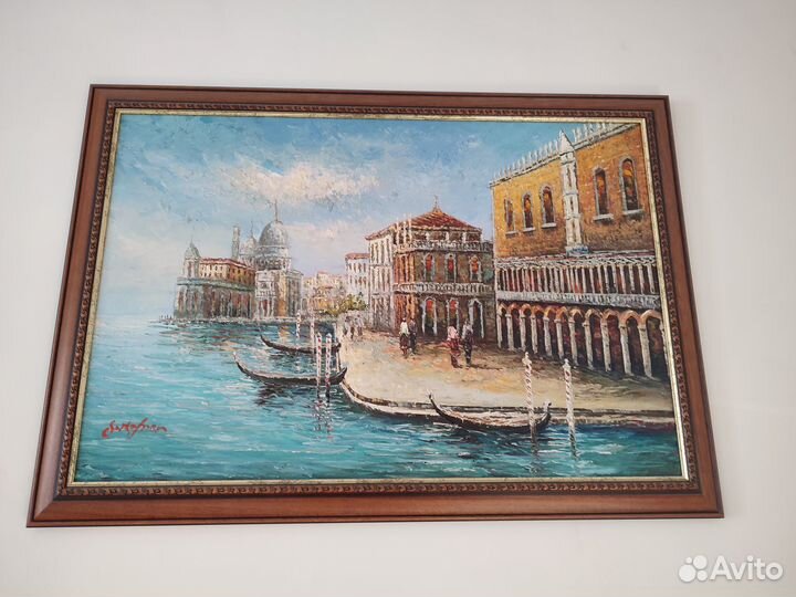 Картина маслом на холсте старинная