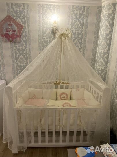 Бортики подушечки в детскую кроватку