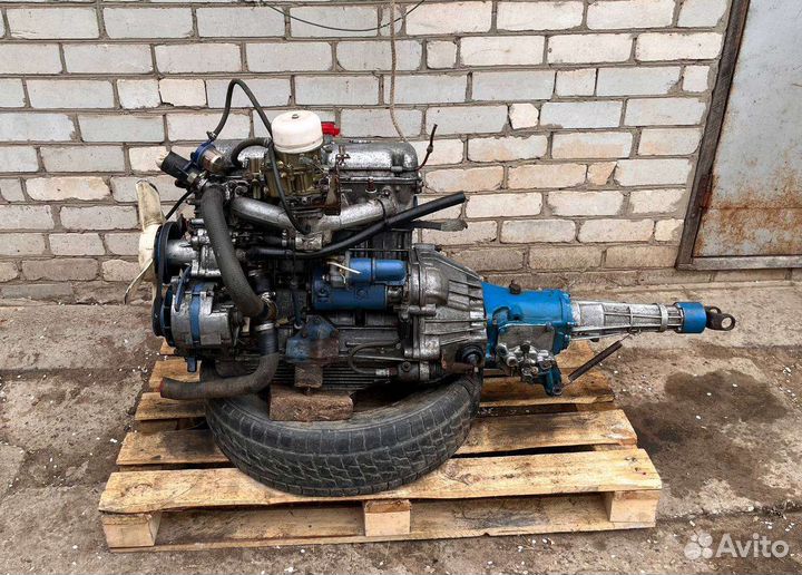 Мотор от москвича 2140 с коробкой