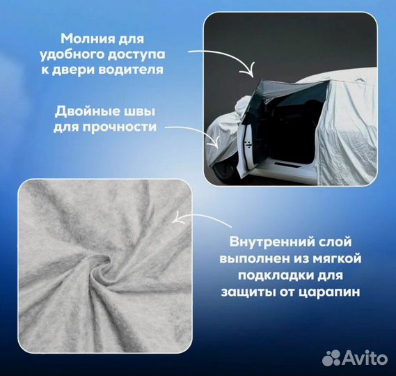 Тент на внедорожник BMW размер 480х190х185см