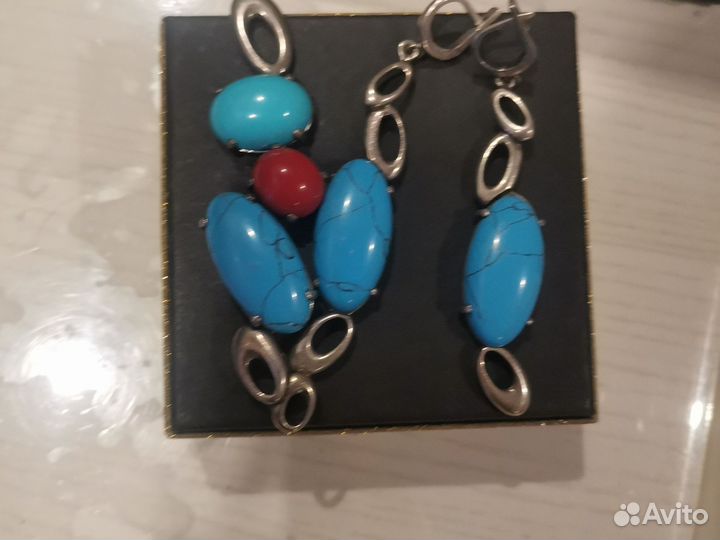 Серьги и подвеска