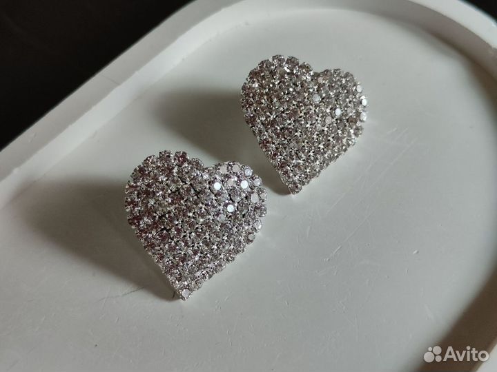 Серьги Viva la Vika Crystal Hearts оригинал