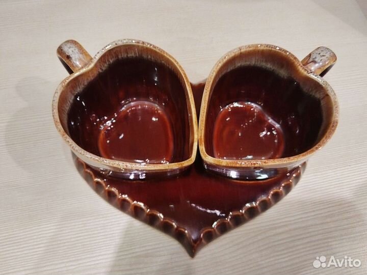 Кофейная пара сердце