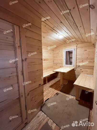 Баня бочка квадро