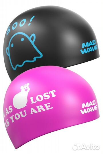 Шапочка для плавания Mad Wave BOO Reversible