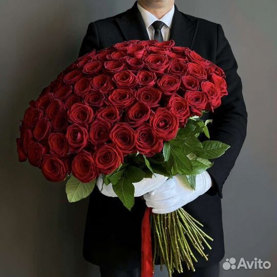 101 роза доставка круглосуточно