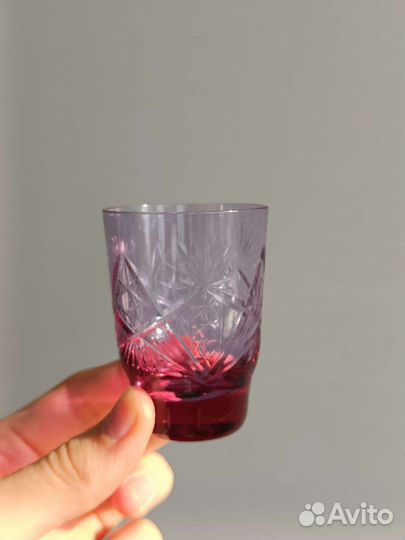 Стопки / рюмки СССР цветное стекло 75 мл