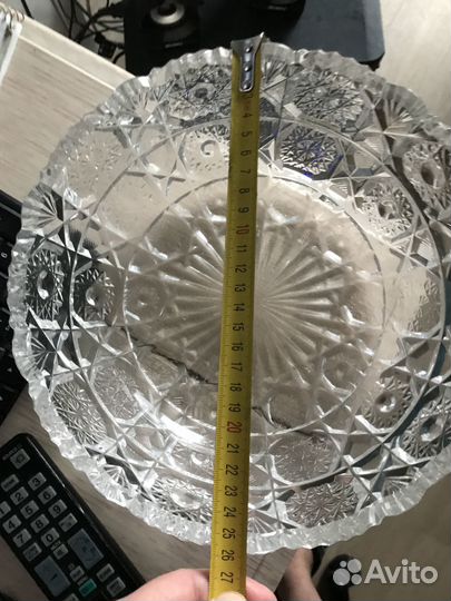 Ваза хрустальная