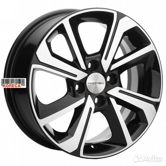 Khomen Wheels KHW1501 6x15 4x100 ET46 Dia54.1 Blac