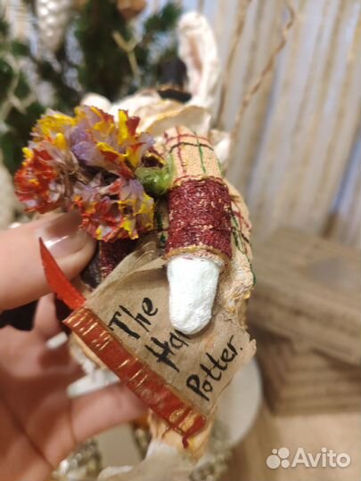 Авторская ватная ёлочная игрушка. Символ года