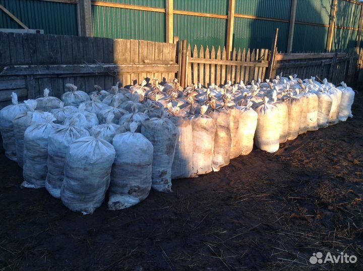 Конский навоз В мешках