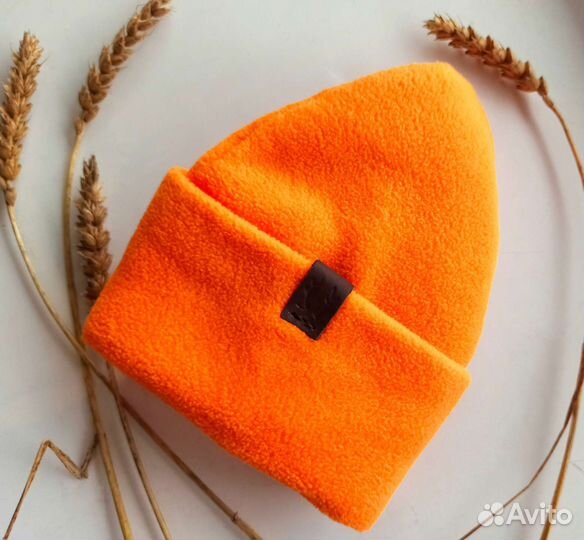 Шапка сигнальная флисовая для охоты