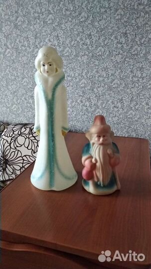 Игрушки Дед мороз и снегурочка. СССР