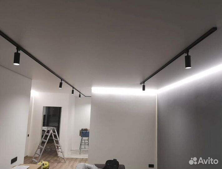 Натяжные потолки монтаж