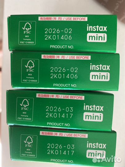 Картриджи для instax mini 10 штук