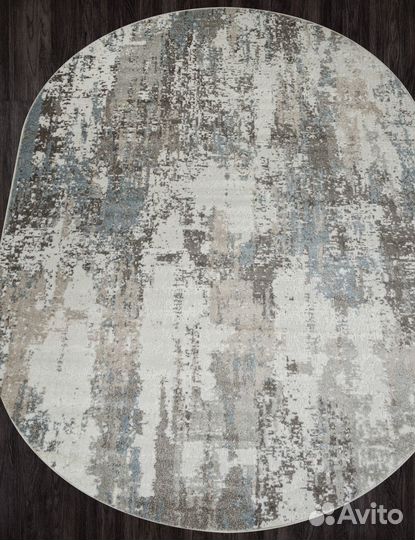 Ковер Merinos Naturel F229 beige-blue Овал 1.5x3м