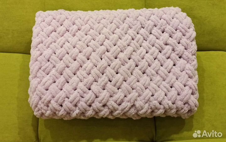 Плед детский вязаный