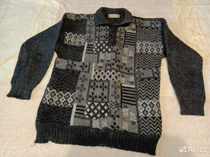 Мужской вязаный кардиган