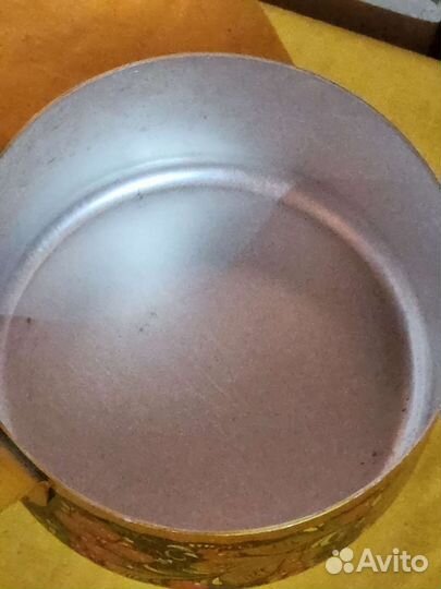 Кастрюля и ковш хохлома алюминиевая СССР новая