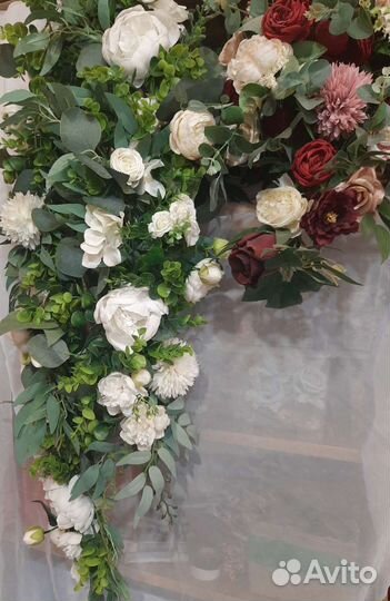 Свадебные украшения на стол, на арку