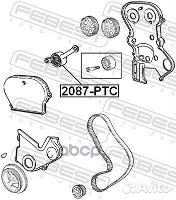 Ролик натяжителя ремня грм 2087PTC Febest