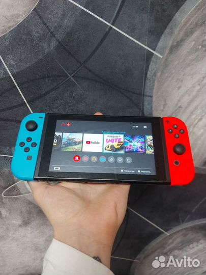 Nintendo switch 36 + 64 gb (комплект + куча игры)