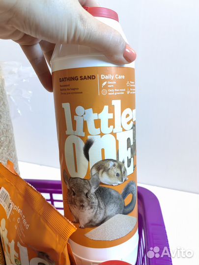 Корм для хомяка, сено, опилки