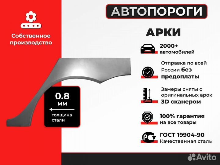 Арка кузовная для Skoda Octavia (A7) Лифтбэк