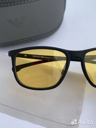 Очки emporio armani желтые поляризационные