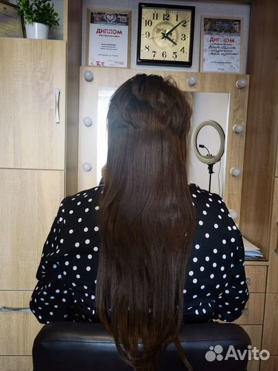 Прокат натуральных волос на заколках