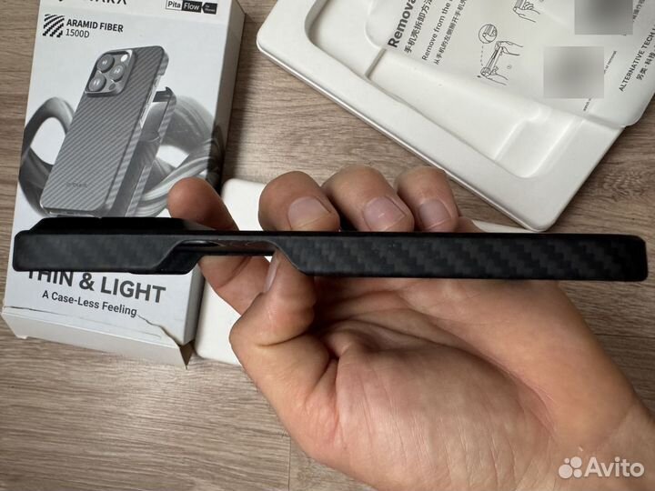 Pitaka чехол на 15 pro карбон