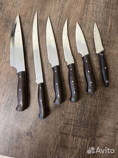 Набор кухонных ножей 6 ши сталь х12мф