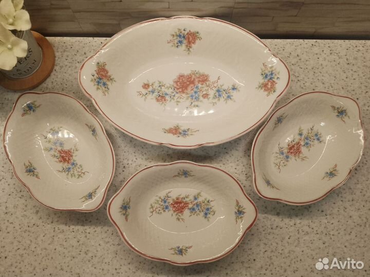 Блюдо сервировочное, салатник СССР Коростень