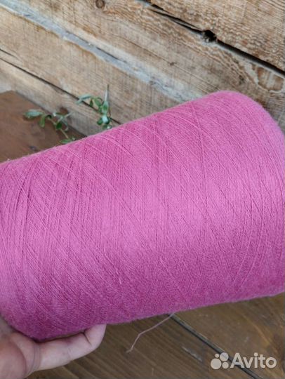 Пряжа бобинная Италия меринос с вискозой