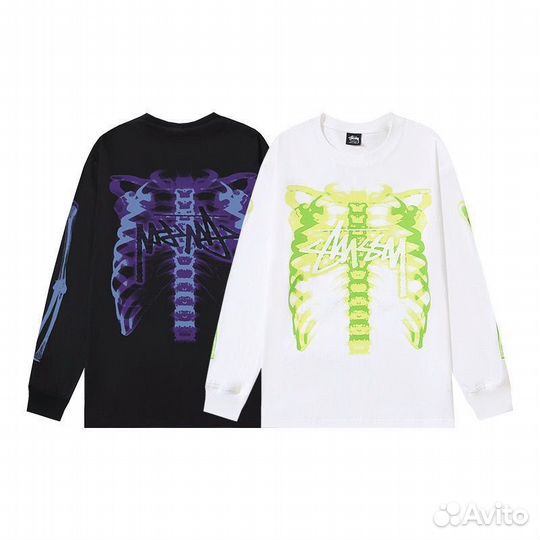 Лонгслив Stussy Skeleton Скелет
