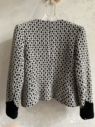 Твидовый жакет винтажный 44