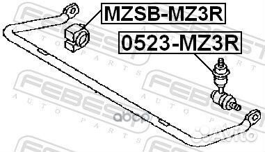 Тяга стабилизатора зад прав/лев 0523MZ3R Fe