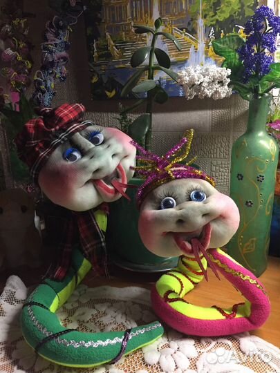 Змейки из капроновых колготок