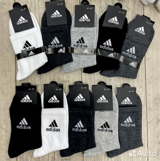 Мужские кожаные кроссовки Adidas фишки