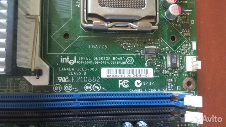 Материнская плата Intel D945GNT (Socket 775)