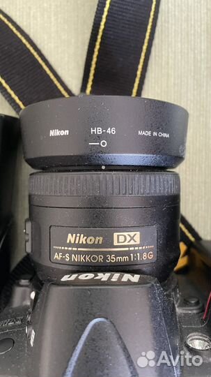 Зеркальный nikon d7000 о вспышкой+kit+объектив 35