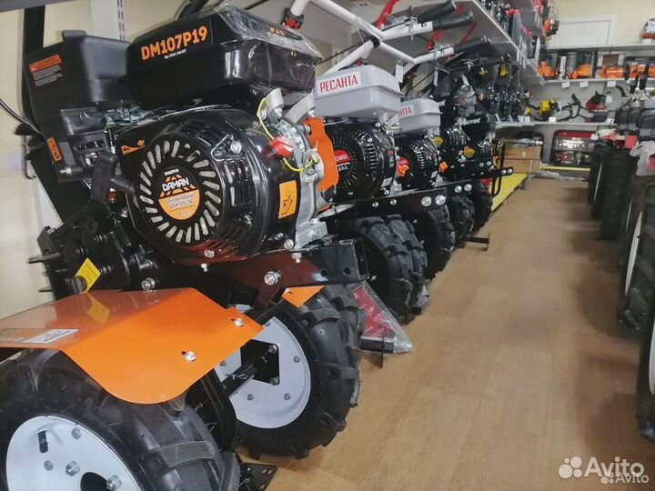 Мотоблок бензиновый Brait 7лс фрезы+сошник