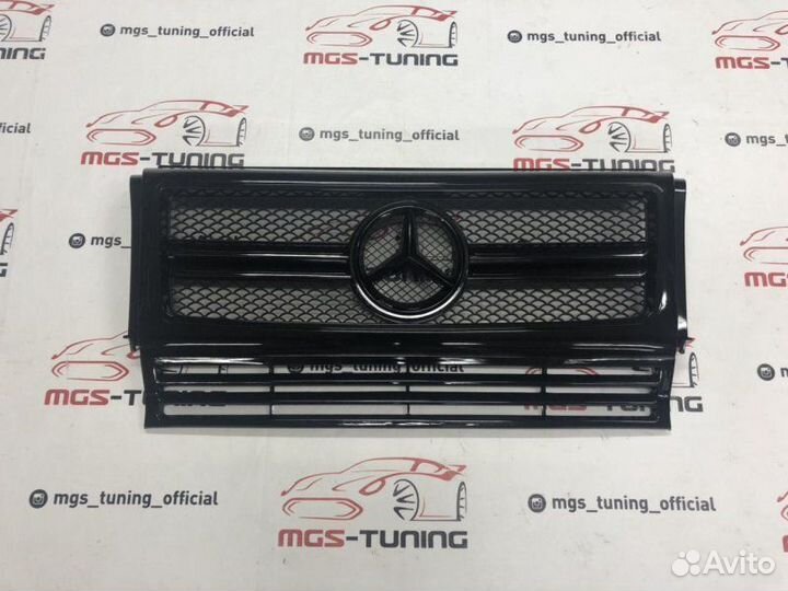 Решетка на Mercedes Benz Гелик w463 G63 all black